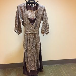 Saint Tropez Brown Printed Dress